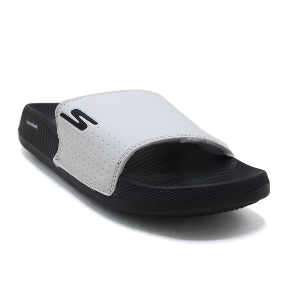 Men's Slider - White, Men's Slippers, Chase Value, Chase Value
