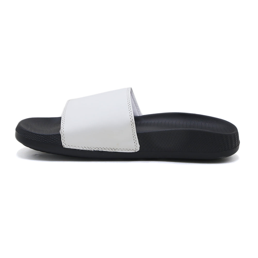 Men's Slider - White, Men's Slippers, Chase Value, Chase Value