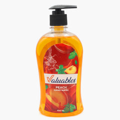 Valuables Hand Wash For Soft Skin 500ml - Peach, Hand Wash, Chase Value, Chase Value