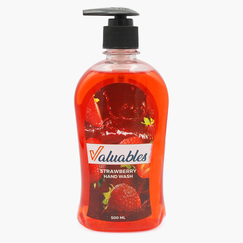 Valuables Hand Wash For Soft Skin 500ml - Strawberry, Hand Wash, Chase Value, Chase Value