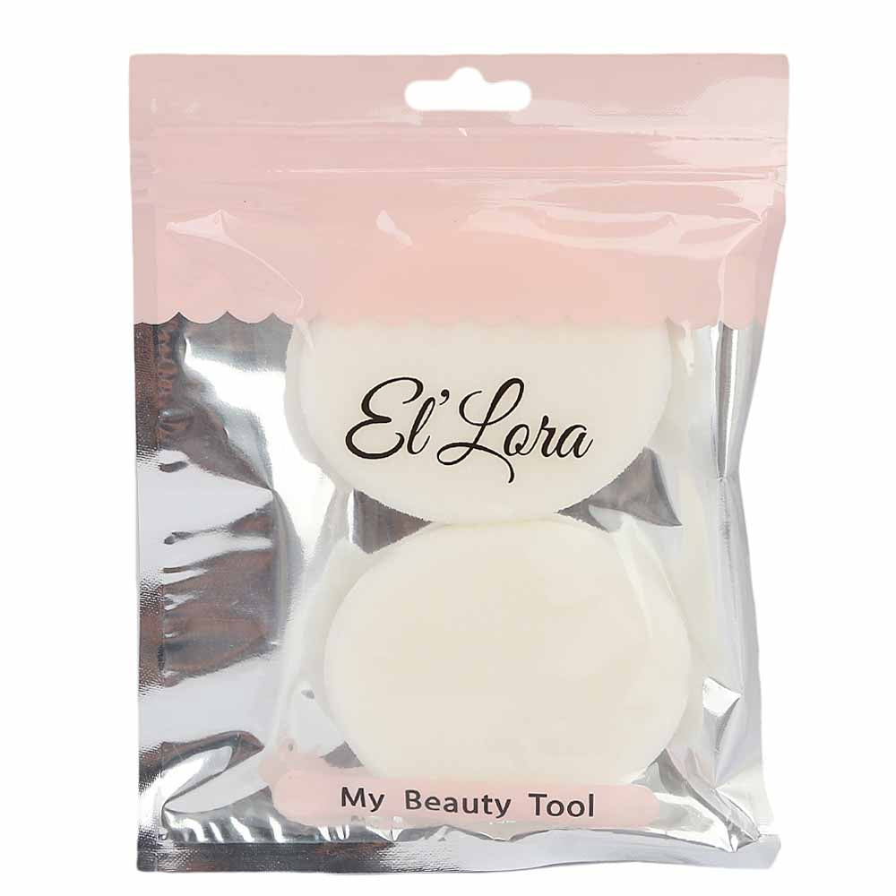 Ellora Face Powder Puff 2Pc EL-03, Brushes & Applicators, Ellora, Chase Value