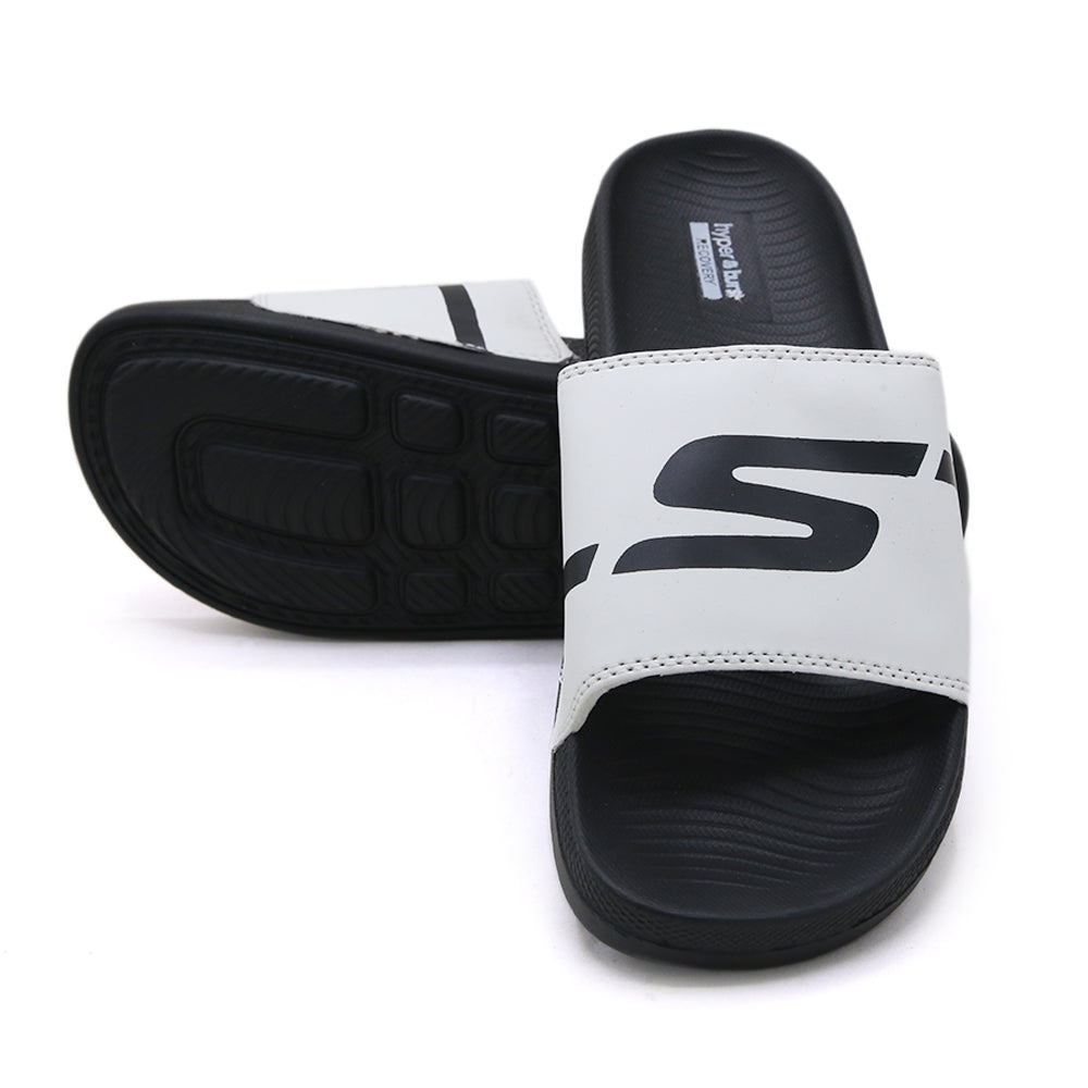 Original Skechers Modern Comfort Slider for Men - White, Men's Slippers, Chase Value, Chase Value