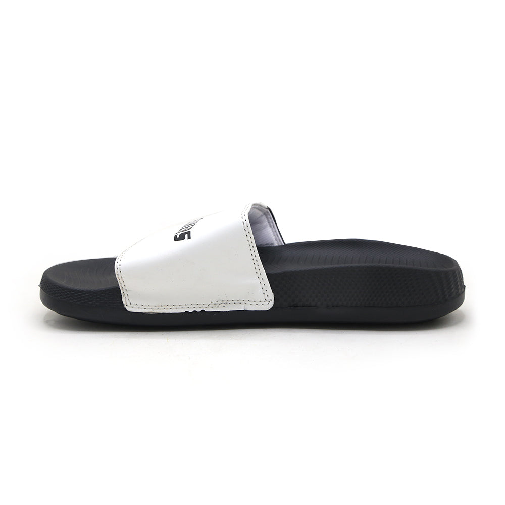 Men's Slider - White, Men's Slippers, Chase Value, Chase Value