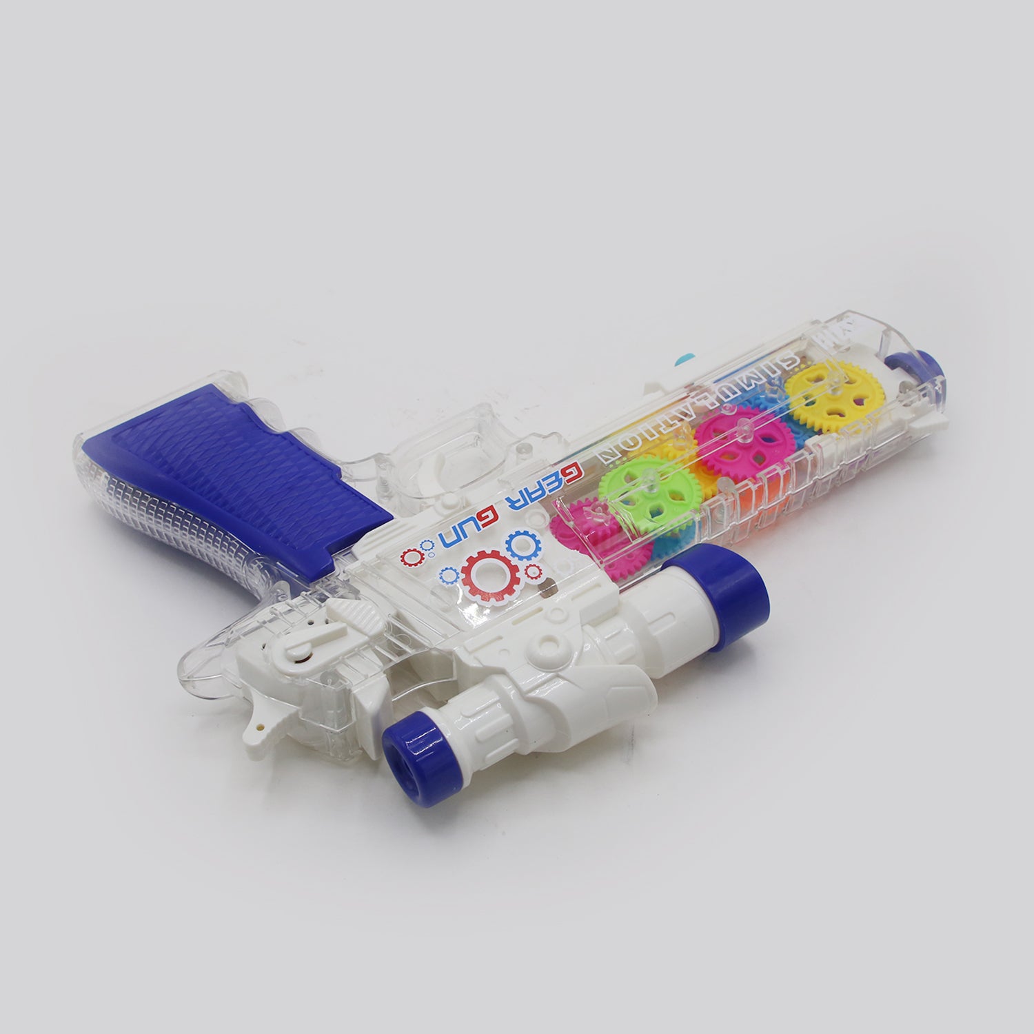 Electric Gear Gun Toy Transparent Pistol Mode - White, Weapon Toys, Chase Value, Chase Value