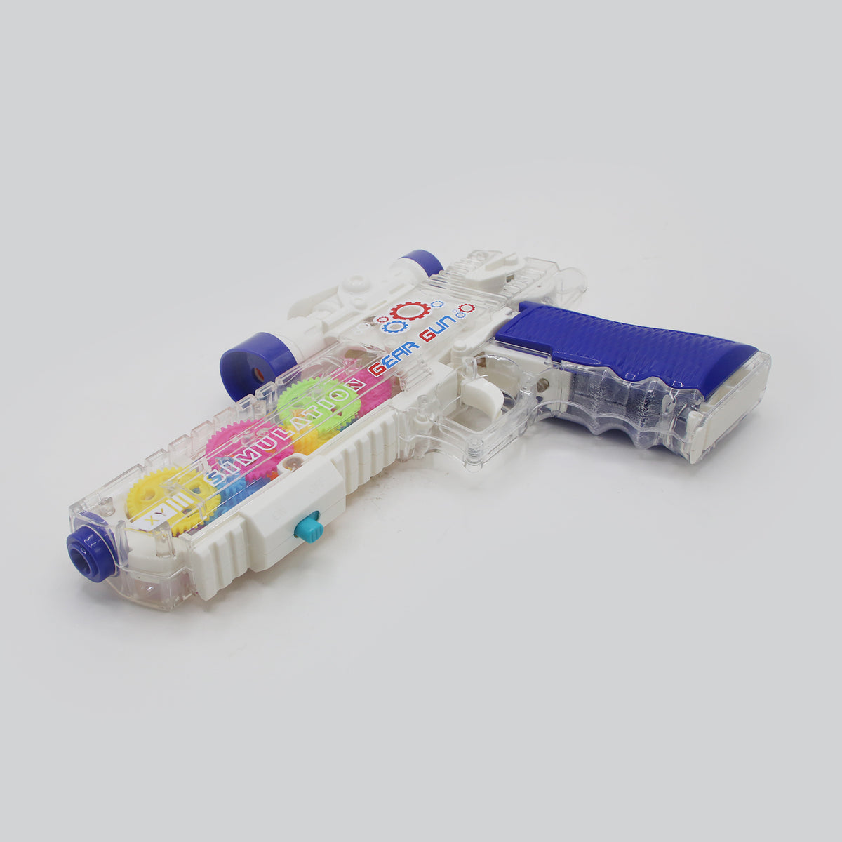 Electric Gear Gun Toy Transparent Pistol Mode - White, Weapon Toys, Chase Value, Chase Value