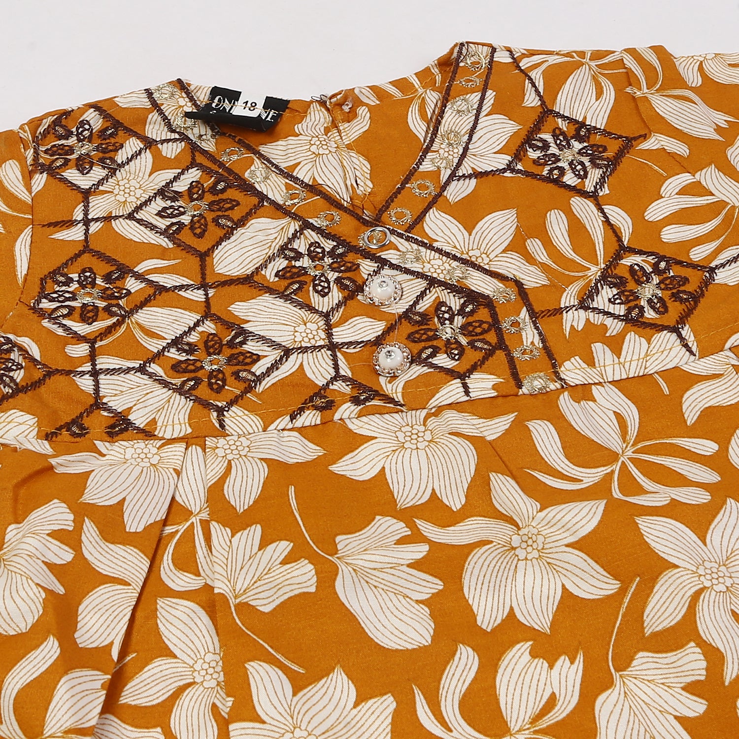 Girls Embroidered Shalwar Suit - Mustard, Girls Shalwar Kameez, Chase Value, Chase Value