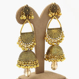 Women's Jhumki - Golden, Women Earrings & Tops, Chase Value, Chase Value