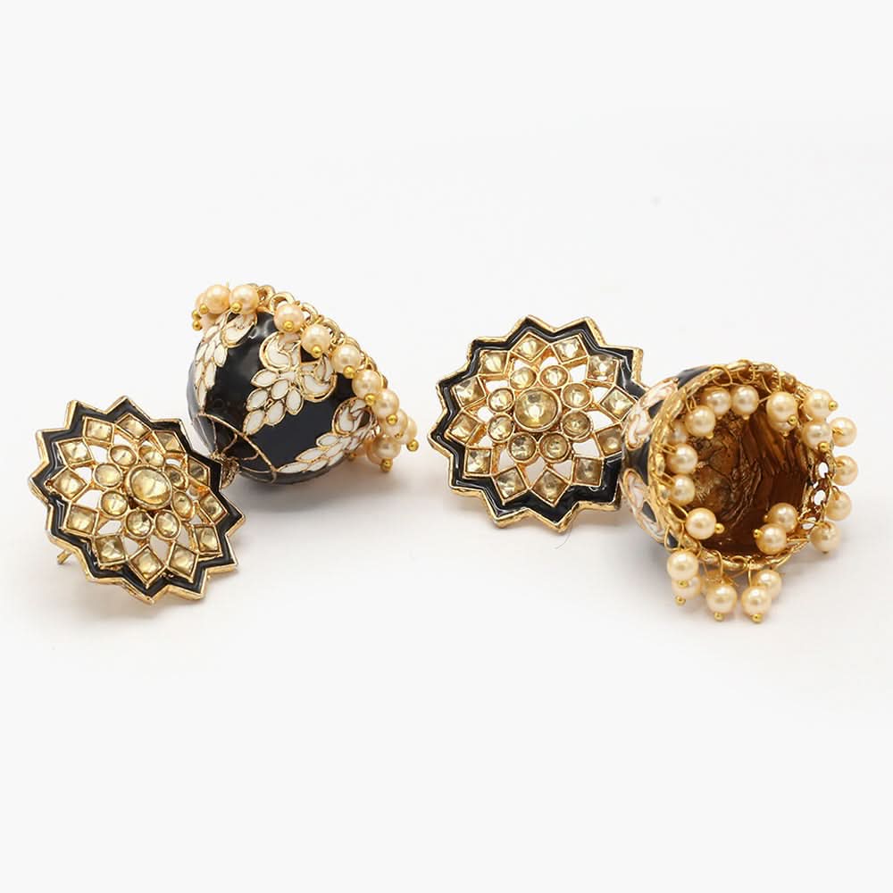 Women's Jhumki - Black, Women Earrings & Tops, Chase Value, Chase Value