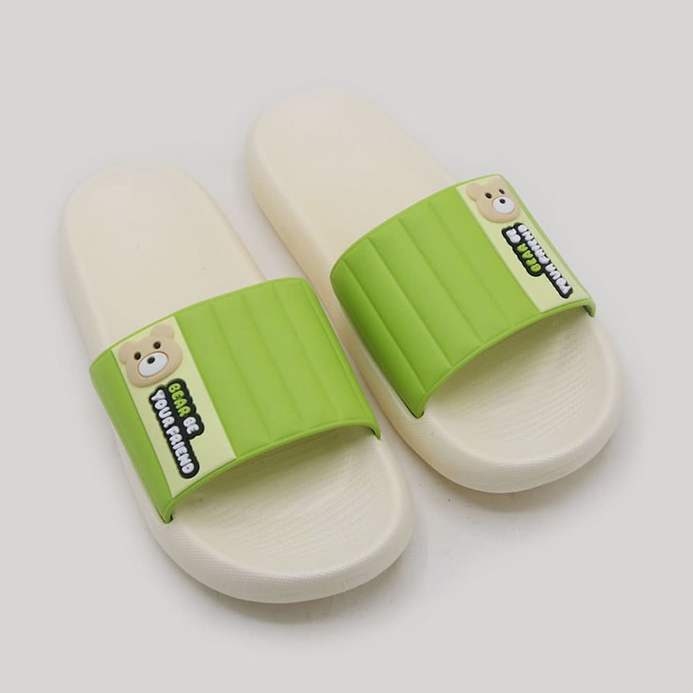Women's Slider - Green, Women Slippers, Chase Value, Chase Value