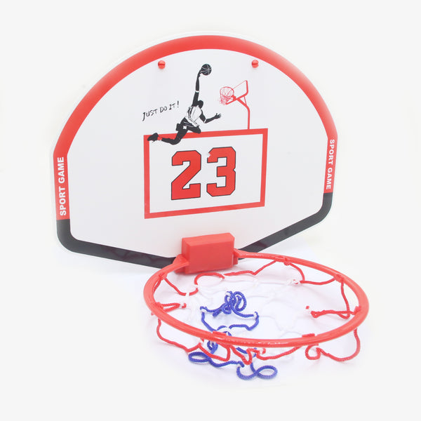 Toddler Basketball Hoop Set - Adjustable Indoor & Outdoor - Red