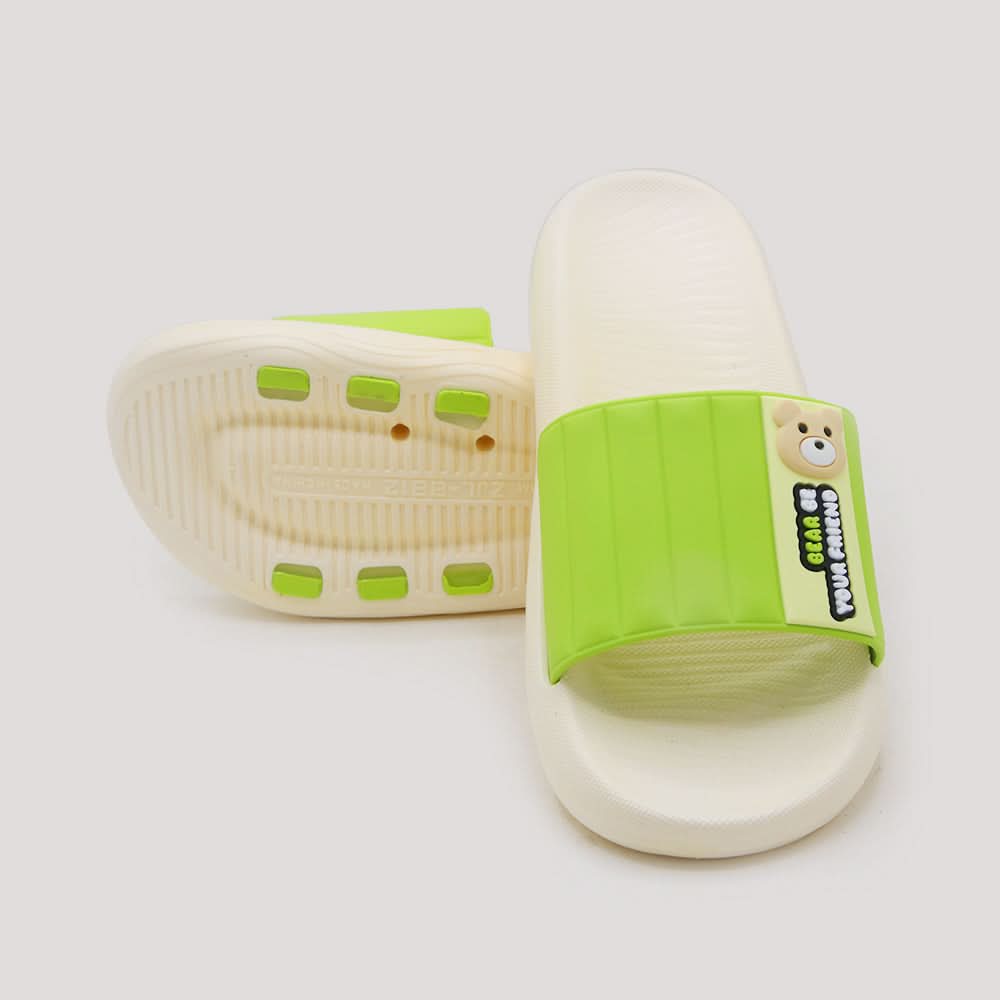 Women's Slider - Green, Women Slippers, Chase Value, Chase Value