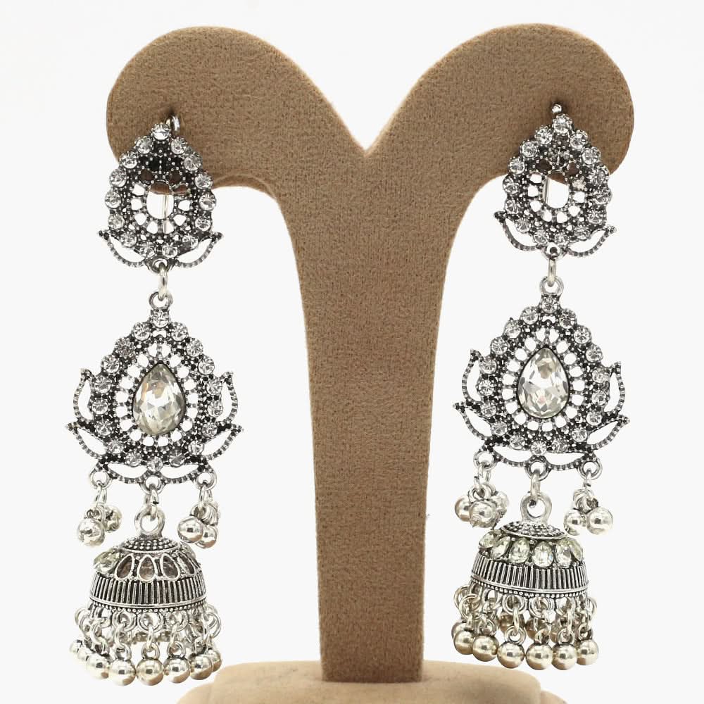 Women's Jhumki - Silver, Women Earrings & Tops, Chase Value, Chase Value