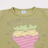 Girls Tight Half Sleeves Suit - Olive Green, Girls Suits, Chase Value, Chase Value