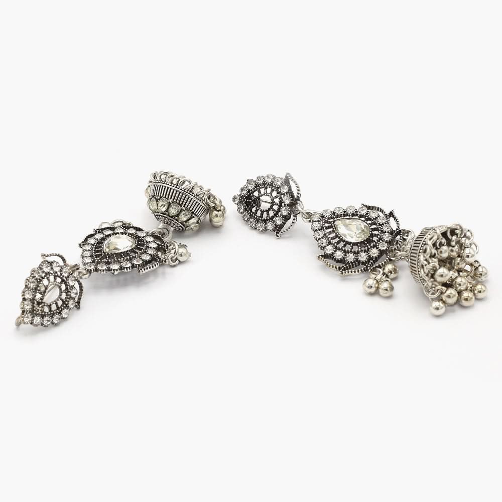 Women's Jhumki - Silver, Women Earrings & Tops, Chase Value, Chase Value