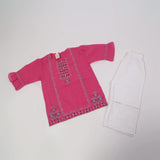 Girls Embroidered Shalwar Suit - Pink, Girls Shalwar Kameez, Chase Value, Chase Value