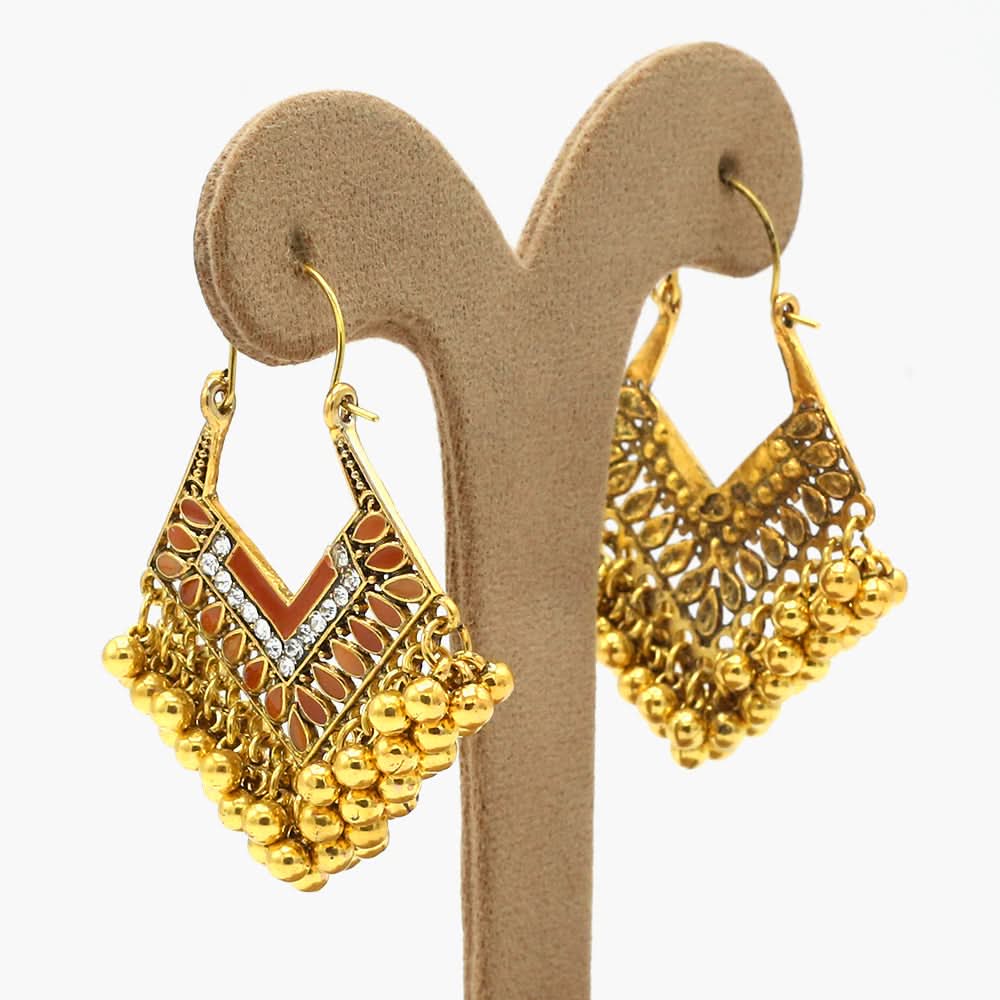 Women's Jhumki - Brown, Women Earrings & Tops, Chase Value, Chase Value
