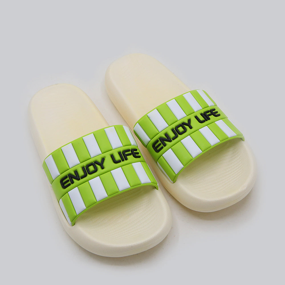 Women's Slider - Green, Women Slippers, Chase Value, Chase Value