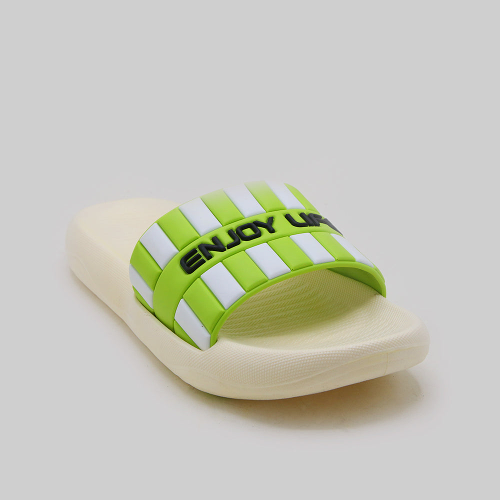 Women's Slider - Green, Women Slippers, Chase Value, Chase Value
