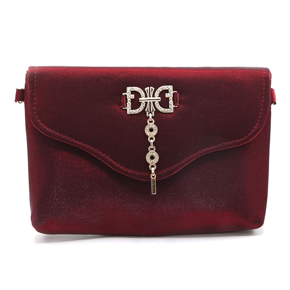 Women's Clutch - Maroon, Women Clutches, Chase Value, Chase Value