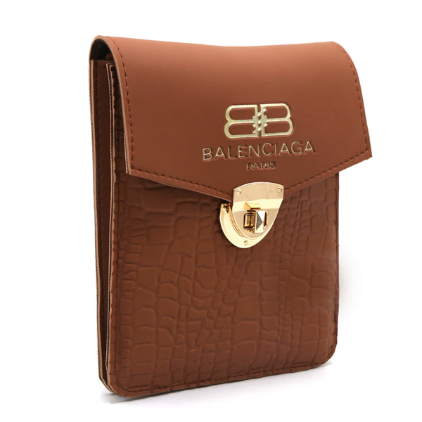 Women's Mobile Pouch - Brown