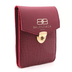 Women's Mobile Pouch - Maroon