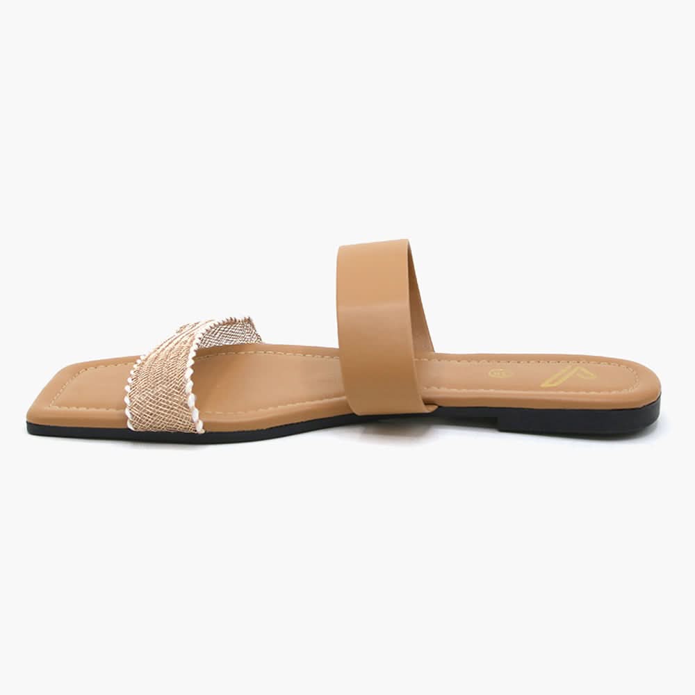 Women's Slipper - Beige, Women Slippers, Chase Value, Chase Value
