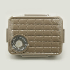 Stainless Steel Lunch Box - Light Brown