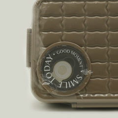 Stainless Steel Lunch Box - Light Brown