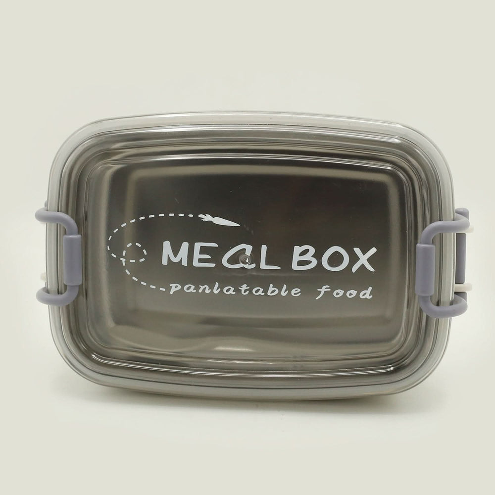 Stainless Steel Lunch Box - Grey, Tiffin Boxes & Bottles, Chase Value, Chase Value