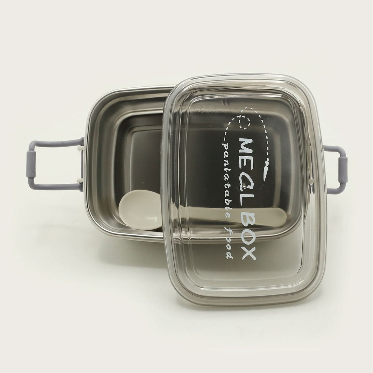 Stainless Steel Lunch Box - Grey, Tiffin Boxes & Bottles, Chase Value, Chase Value