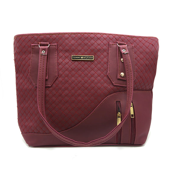 Women's Shoulder Bag - Maroon