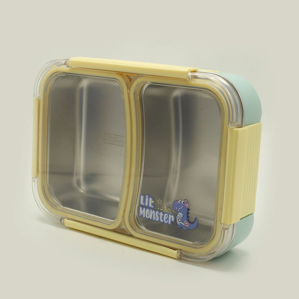 Stainless Steel Lunch Box, 2 Compartments - Sea Green, Tiffin Boxes & Bottles, Chase Value, Chase Value
