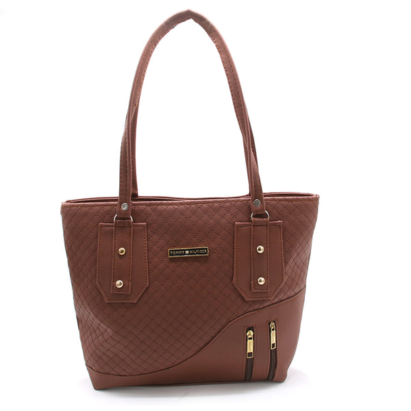 Women's Shoulder Bag - Dark Brown