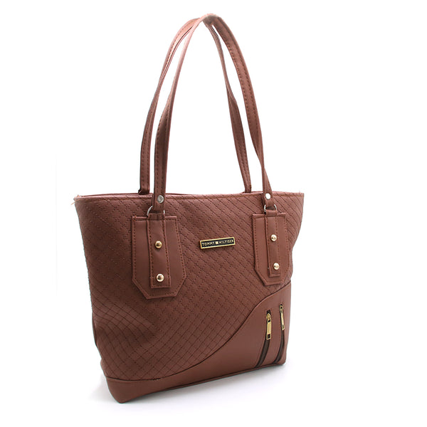 Women's Shoulder Bag - Dark Brown