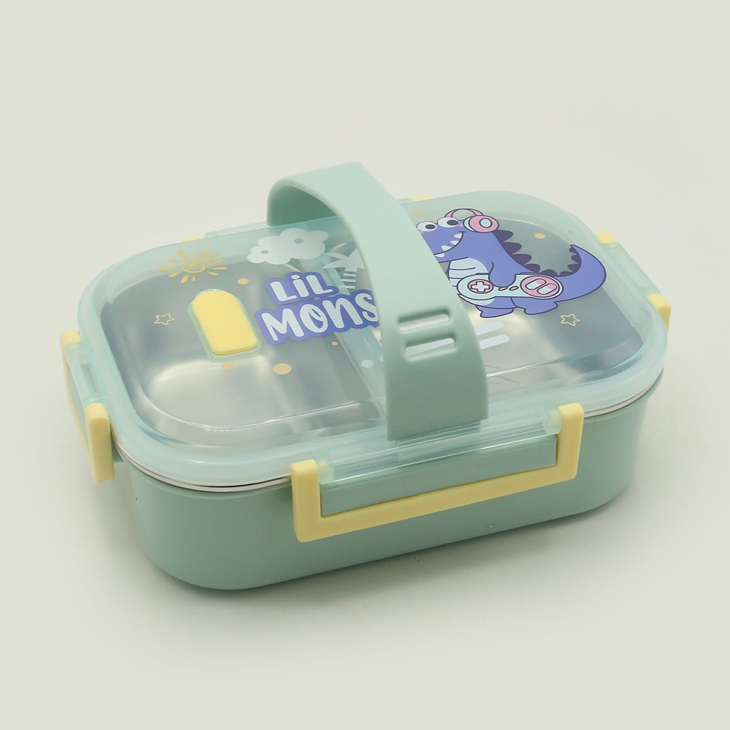 Stainless Steel Lunch Box - Cyan, Tiffin Boxes & Bottles, Chase Value, Chase Value