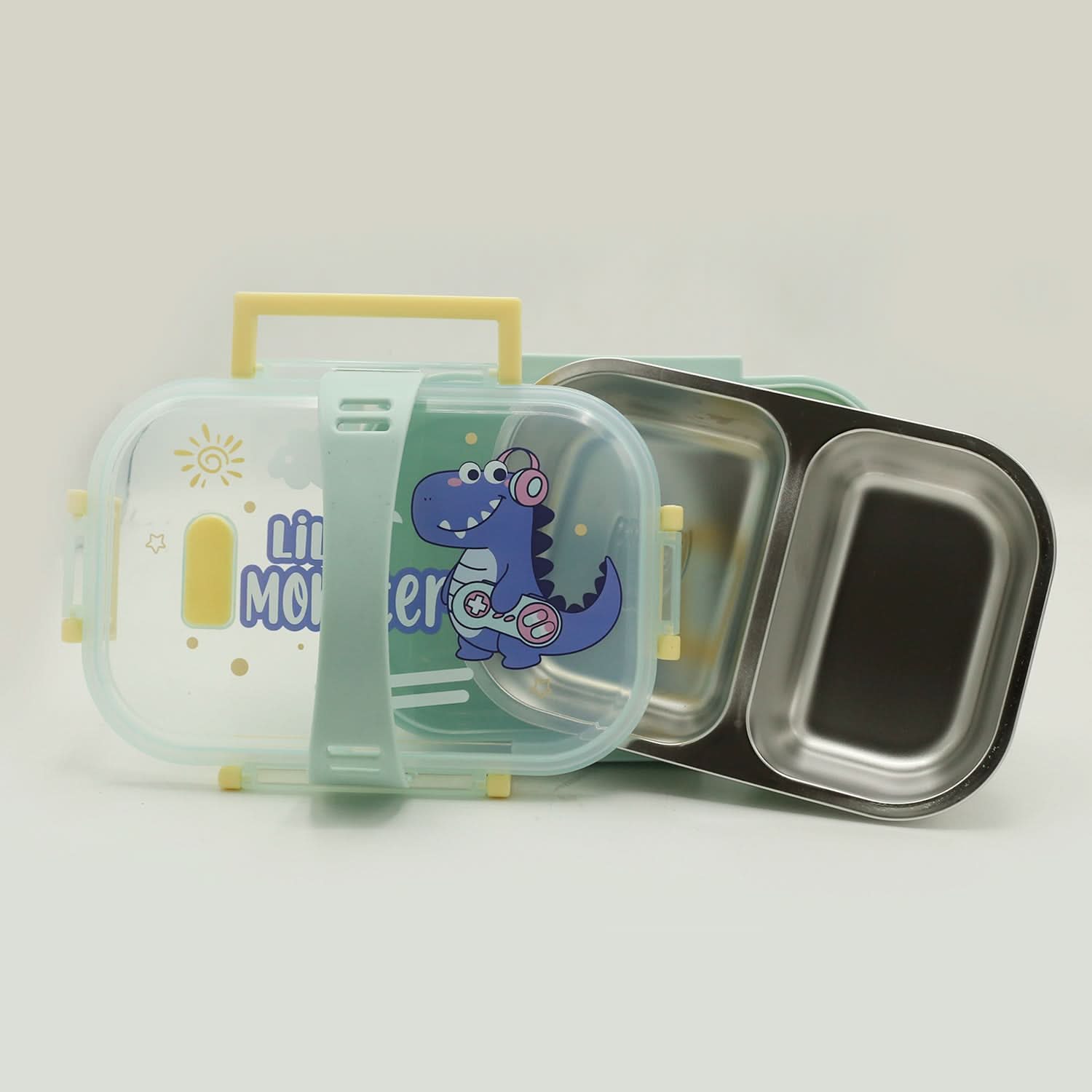Stainless Steel Lunch Box - Cyan, Tiffin Boxes & Bottles, Chase Value, Chase Value