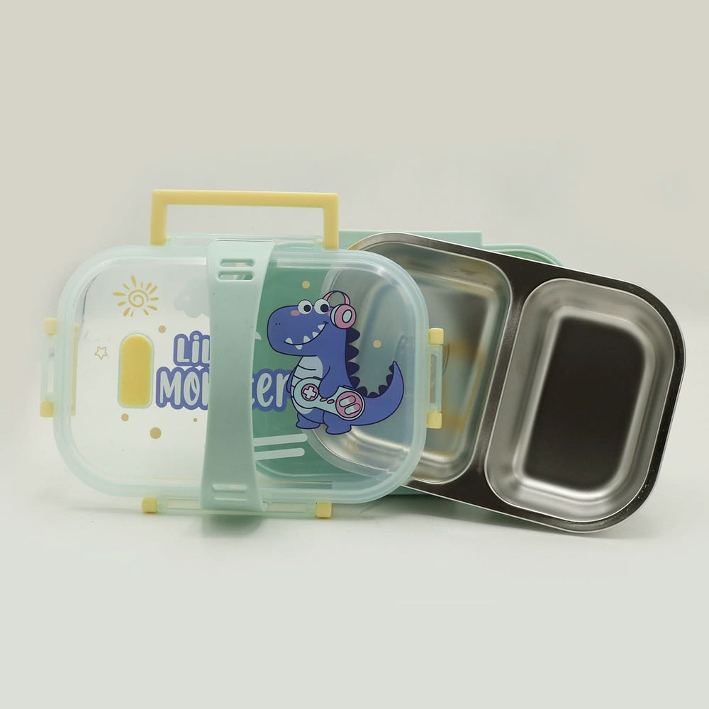 Stainless Steel Lunch Box - Cyan, Tiffin Boxes & Bottles, Chase Value, Chase Value
