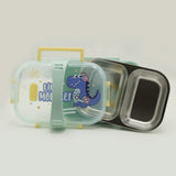 Stainless Steel Lunch Box - Cyan, Tiffin Boxes & Bottles, Chase Value, Chase Value