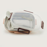 Stainless Steel Lunch Box - Peach, Tiffin Boxes & Bottles, Chase Value, Chase Value