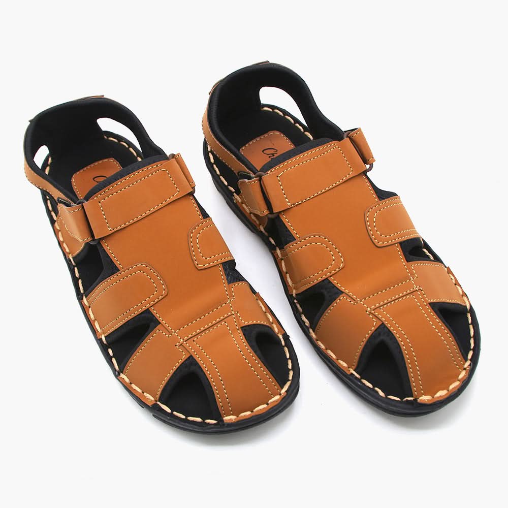 Men's Sandal - Mustard, Men's Sandals, Chase Value, Chase Value
