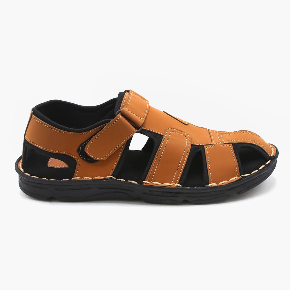 Men's Sandal - Mustard, Men's Sandals, Chase Value, Chase Value