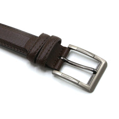 Men's Belt With Pinlock - Brown