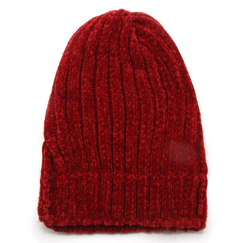 Kids Woolen Cap - Red