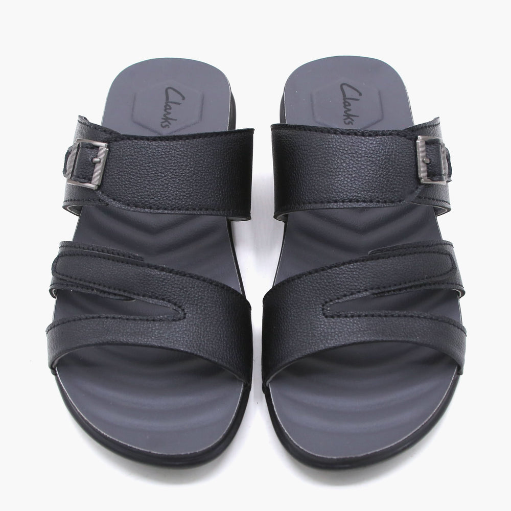 Men's Slipper - Black, Men's Slippers, Chase Value, Chase Value