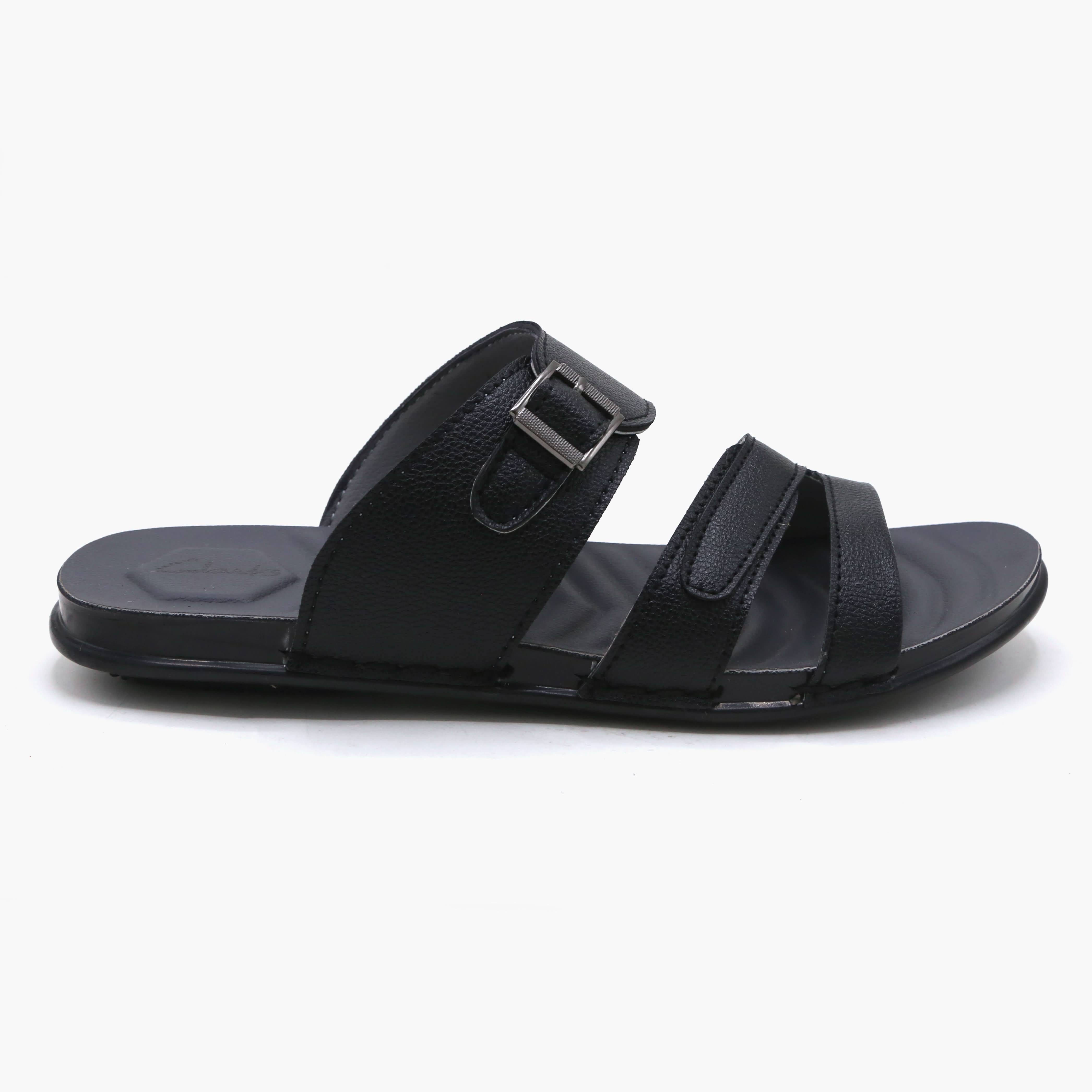 Men's Slipper - Black, Men's Slippers, Chase Value, Chase Value