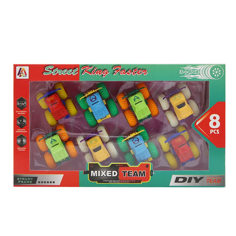 Modern Dinky Car Pack of 8 - Multi Color, Non-Remote Control, Chase Value, Chase Value