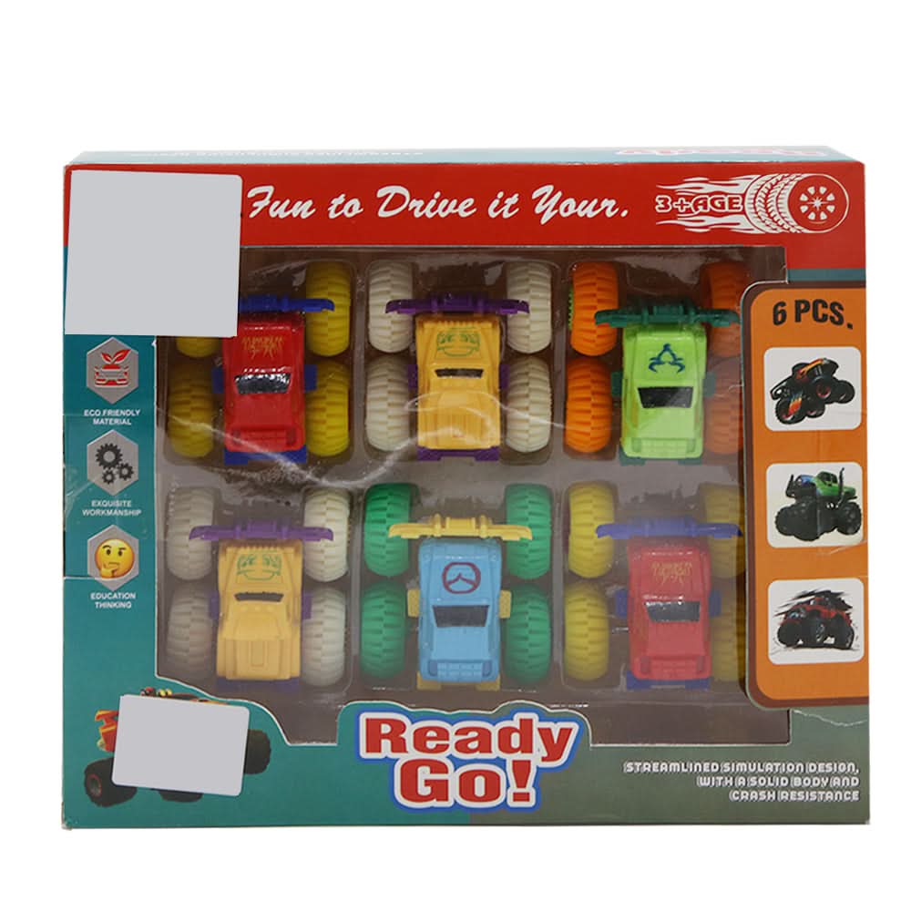 Modern Dinky Car Pack of 6 - Multi Color, Non-Remote Control, Chase Value, Chase Value