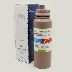 Stainless Steel Vacuum Flask - 1000Ml - Tea Pink
