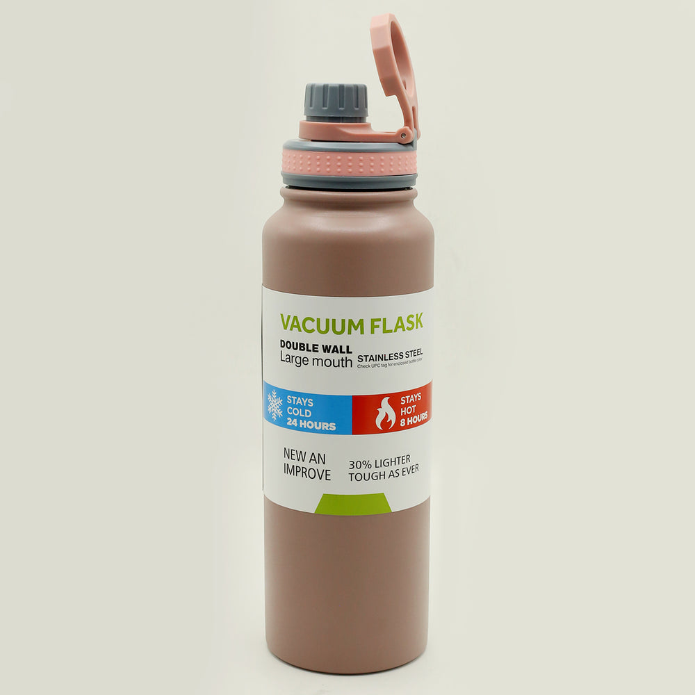 Stainless Steel Vacuum Flask - 1000Ml - Tea Pink, Thermos & Mug, Chase Value, Chase Value
