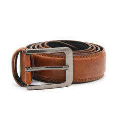 Men's Belt With Pinlock - Mustard